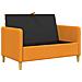 Divano con Storage Giallo Scuro 122 x 78 x 87 cm Poliestere - Foto miniatura 3