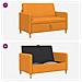 Divano con Storage Giallo Scuro 122 x 78 x 87 cm Poliestere - Foto miniatura 5