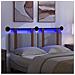 Testiera sospesa Con luce LED Grigio Chiaro PU Antico - Foto miniatura 5