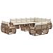 Set Divano da Giardino 13 pcs Beige e Bianco Crema polyrattan - Foto miniatura 1