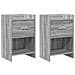 Comodini 2 pcs Sonoma grigio 40 x 30 x 60 cm - Foto miniatura 1