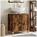 Armadio per Lavabo da Bagno ALKMAAR Rovere Fumo - Foto miniatura 2