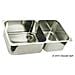 Lavello doppio 600 x 320 mm inox - Foto miniatura 1