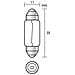 Cp. lamp. tubol. C5w 5w Sv8,5 - Foto miniatura 4