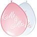 Folat Bv - 8 Palloncini In Lattice Mr + Mrs Rosa E Bianchi - Foto miniatura 1