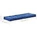 Cuscino Per Pallet E Pavimento In Cotone 120x40x7 Cm Blu Chiaro - Foto miniatura 7