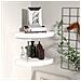 Scaffali Angolari A Parete 2 Pz Bianchi 25x25x3,8 Cm Mdf - Foto miniatura 1