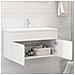 Mobile con Lavabo Integrato Bianco in Legno Multistrato - Foto miniatura 4