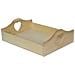 Grande Vassoio In Legno | Maniglie Cuore | 40 X 30 X 10,5 Cm | Per Servire Cibo, Colazione, Caffè E Dolci | Perfetto Per Decorare La Cucina, Soggiorno E Sala Da Pranzo | Decoupage - Foto miniatura 1