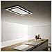 Cappa per Controsoffitto Etoile 60X100 AP WH / GL / F Filtrante da 100 cm Colore Acciaio Inossidabile e Bianco - Foto miniatura 2