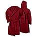 Accappatoio Con Cappuccio In Microfibra Adulto Unisex In Tinta Unita Vari Colori L Bordeaux - Foto miniatura 1