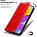 Custodia Compatibile Con Samsung Galaxy M52 5g In Rosso Mela - Coperchio Protettiva Con Chiusura Magnetica, Funzione Stand E Tasca Per Le Carte - Foto miniatura 6