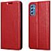 Custodia Compatibile Con Samsung Galaxy M52 5g In Rosso Mela - Coperchio Protettiva Con Chiusura Magnetica, Funzione Stand E Tasca Per Le Carte - Foto miniatura 8