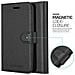 Custodia Compatibile Con Xiaomi Mi 8 Lite In Nero Carbone - Coperchio Protettiva Con Chiusura Magnetica, Funzione Stand E Tasca Per Le Carte - Foto miniatura 6