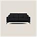 Prestige Divano Moderno In Microfibra T11 Nero - Foto miniatura 1