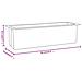 Fioriere Per Europallet 12 Pz Grigio 36x13,5x9,5 Cm In Pp - Foto miniatura 6