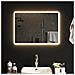 Specchio Da Bagno Con Luci Led 70x50 Cm - Foto miniatura 1