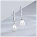 1 Paio Di Orecchini A Bottone Con Perle D'acqua Dolce In Argento Sterling S925 Silver - Foto miniatura 3
