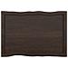 Piano Tavolo Marrone Scuro 80x50x (2-6) cm in Rovere Non Trattato - Foto miniatura 3