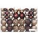 Palline Di Natale 100 Pz Champagne E Marrone 3 / 4 / 6 Cm - Foto miniatura 3