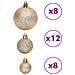 Palline Di Natale 100 Pz Champagne E Marrone 3 / 4 / 6 Cm - Foto miniatura 5