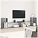 Mobili Tv Muro 2pz Grigio Cemento 100x30x50cm Legno Multistrato - Foto miniatura 1
