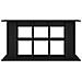 Supporto per Acquario 120x40x60 cm in Legno Multistrato Nero - Foto miniatura 3