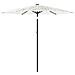 Ombrellone Giardino Con Palo In Acciaio Bianco 268x268x226 Cm - Foto miniatura 2