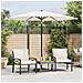 Ombrellone Giardino Con Palo In Acciaio Bianco 268x268x226 Cm - Foto miniatura 1