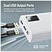 Power Bank Bolt-20pro 20000mah Ricarica Simultanea Di 3 Dispositivi 10w 2x Usb-a 1x Usb-c Bianco - Foto miniatura 3