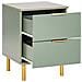 Comodino 2 Cassetti Walpole Verde - Foto miniatura 3