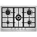 Piano Cottura Moderna CHG74WTX a Gas 5 Fuochi Gas Colore Acciaio Inox - Foto miniatura 1