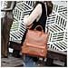 Zaino Da Donna In Pelle Pu Alla Moda - Borsa A Tracolla Elegante E Versatile Brown - Foto miniatura 6