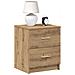 Comodino Con 2 Cassetti Rovere Artigianale 40x36x50 Cm - Foto miniatura 1