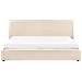 Letto Contenitore Bouclé Lavaur 180 X 200 Cm Beige - Foto miniatura 3