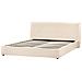 Letto Contenitore Bouclé Lavaur 180 X 200 Cm Beige - Foto miniatura 6