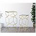 Tavolino Mf595 - Oro - Metallo - 50x50x100 Cm - Foto miniatura 7