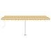 Tenda Da Sole Autoportante Automatica 600x300 Cm Gialla Bianca - Foto miniatura 4