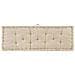 Lusso Casadino -  Cuscino Per Pallet E Pavimento In Cotone 120x40x7 Cm Beige - Foto miniatura 4