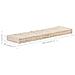 Lusso Casadino -  Cuscino Per Pallet E Pavimento In Cotone 120x40x7 Cm Beige - Foto miniatura 7