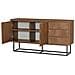 Sabinov Credenza In Legno Con 2 Porte E 3 Cassetti 140 Cm - Foto miniatura 4
