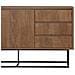 Sabinov Credenza In Legno Con 2 Porte E 3 Cassetti 140 Cm - Foto miniatura 7