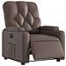 Poltrona Reclinabile Elettrica Marrone in Similpelle - Foto miniatura 3