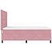 Letto a Molle con Materasso Rosa 160x200 cm Velluto - Foto miniatura 7