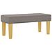 Letto con box spring e panca tortora 90x190 cm in tessuto - Foto miniatura 6