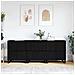 Sideboards 3 pcs Rovere nero 180 x 35 x 70 cm Legno multistrato - Foto miniatura 2