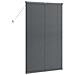 Tenda per Finestra con tende Manuale Grigio scuro Alluminio - Foto miniatura 7