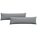 Cuscini da Divano 2 pcs Grigio chiaro 145 x 40 cm Tessuto - Foto miniatura 1