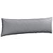 Cuscini da Divano 2 pcs Grigio chiaro 145 x 40 cm Tessuto - Foto miniatura 5