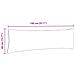 Cuscini da Divano 2 pcs Grigio chiaro 145 x 40 cm Tessuto - Foto miniatura 9